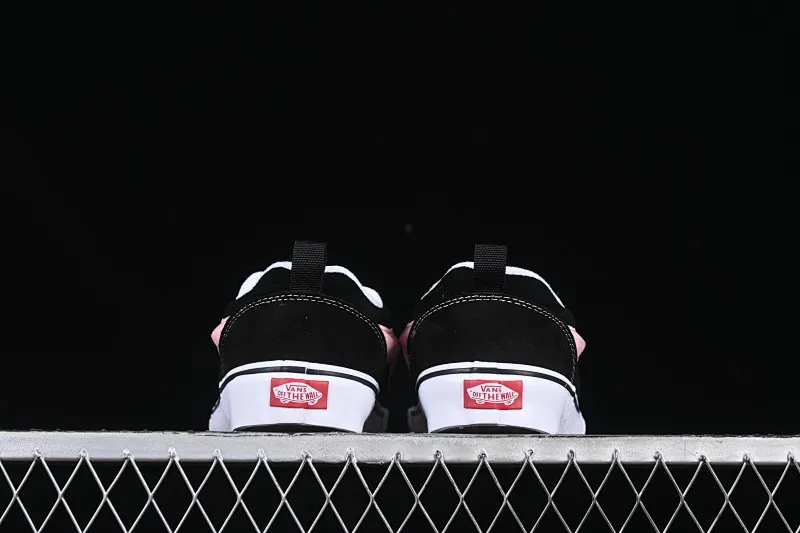 All categories Vans Vans series Vans Low Vans low-top Vans Knu Skool black and pink color comfortable and fashionable non-slip wear-resistant low-top casual sneakers VN0009QCB9P